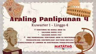 TERITORYO NG BANSA AYON SA SALIGANG BATAS 1935  1987 AT AYON SA DOKTRINANG PANGKAPULUAN  MATATAG [upl. by Aicilaf]