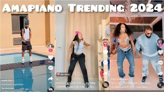 Amapiano Trending TikTok challenges  2024amapianodancechallengeamapiano [upl. by Ennairam547]