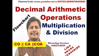 Decimal Arithmetic Operations  Decimal Multiplication and Division  Addition and Subtraction  CO [upl. by Enrol]