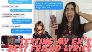 TEXTING MY EXS BEST FRIEND TAYLOR SWIFT quotREADY FOR ITquot LYRICS  Just Sharon [upl. by Burtie767]