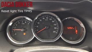 Dacia Dokker Reset Tire Pressure Pneumatici TPMS [upl. by Vial554]