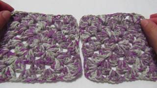 Mattonella Granny Square alluncinetto per principiantiGranny Square crochet [upl. by Westberg25]