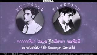 Karaoke  Thaisub EXOK  Moonlight Korean Ver [upl. by Sweeney]