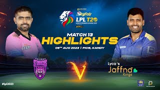 Highlights  Colombo Stars vs Jaffna Kings  Match 13  LPL 2023 [upl. by Amlus358]