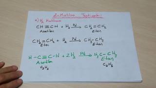 Alkinlerin tepkimeleri1 ve asetilen eldesi ORGANİK KİMYA10 [upl. by Aicat]