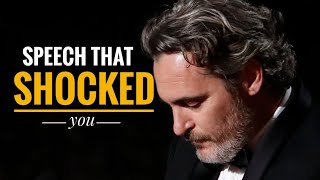 Joaquin Phoenix Oscar speech with English Subtitles [upl. by Ahsitel]