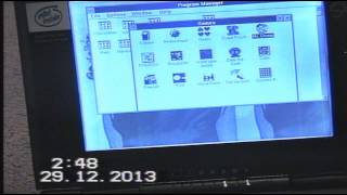 Windows 311 on 1992 Twinhead notebook with intel 486 [upl. by Snehpets]