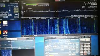 SDRPlay RSP2 Pro con MiniWhip RA0SMS in 80m  25122016  2040 UTC [upl. by Flosi]