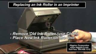 Replacing an Ink Roller in an Imprintermp4 [upl. by Dey]