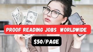 HIRING Get Paid 50 Per Hour Proofreading  Worldwide [upl. by Samala]