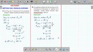 VECTORES  MÉTODO DEL PARALELOGRAMO [upl. by Milli349]