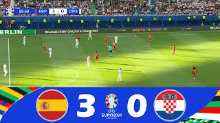 Spanien gegen Kroatien 30  UEFA Euro 2024  MatchHighlights [upl. by Draned]