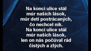 Miroslav Žbirka  Múr našich lások karaoke z wwwkaraokezabavacz [upl. by Aikan873]