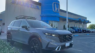 2025 Honda CRV Hybrid Sport Touring Urban Gray Pearl [upl. by Eppillihp]