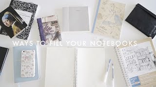 11 Ways to Fill Your Notebooks 💭 [upl. by Melvina89]