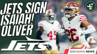 BREAKING New York Jets SIGN Isaiah Oliver  2024 NFL Free Agency [upl. by Mialliw210]