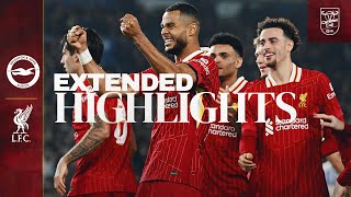 Extended Highlights FIVE Goals as Gakpo amp Diaz Secure QuarterFinals  Brighton 23 Liverpool [upl. by Roee]