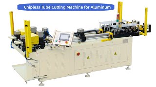 Chipless Tube Cutting Machine for AluminumTube Decoiler Straightening Cutting Machine [upl. by Nabatse225]