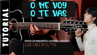 O Me Voy O Te Vas  Natanael Cano  Tutorial de Guitarra 3 REQUINTOS  CHORDS [upl. by Els176]