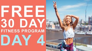 Day 4  Free 30 Day Fitness Challenge  Legs amp Glutes Sculpt with Weights [upl. by Ididn32]