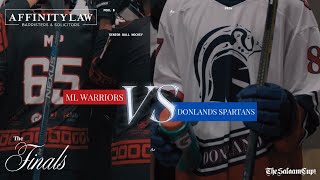 2024 Senior Ball Hockey Pool B Finals ML Warriors vs Donlands Spartans [upl. by Ainnat678]