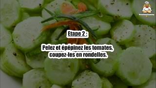 Recette  Salade concombre menthe [upl. by Iruj]