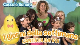 I giorni della settimana  Cantata dalle famiglie italiane  Canzoni per bambini di Coccole Sonore [upl. by Pompea]