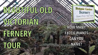 Beautiful Old Botanic Garden Fernery Victorian Glasshouse Southport England [upl. by Uriiah]