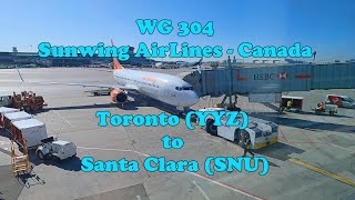 Sunwing WG 304  Canada Toronto YYZ to Cuba Santa Clara SNU [upl. by Isobel906]