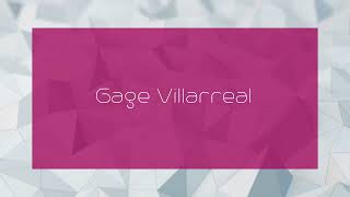 Gage Villarreal  appearance [upl. by Annayi329]