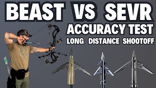 SEVR HYBRID 15 SEVR 175 BEAST Broadhead  Accuracy Test [upl. by Brannon]