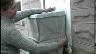 How to install weatherstrippingAir Conditioner Cover [upl. by Amiarom415]