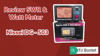 SWR amp Watt Meter Nissei DG503 For All Purpose [upl. by Adirahs792]