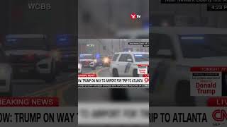 Trump motorcade heads through New Jersey before Georgia arrest shorts [upl. by Savinirs631]