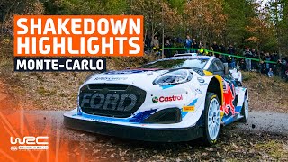 Shakedown Highlights  WRC Rallye MonteCarlo 2024 [upl. by Berkshire]