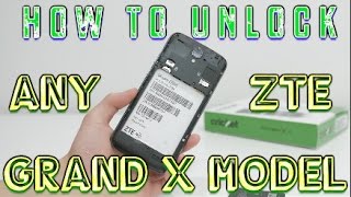 How to Unlock ANY ZTE Grand X Model for ANY CARRIER Cricket ATampT TMobile MetroPCS Rogers ETC [upl. by Ytsim]