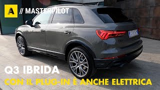 Audi Q3 45 TFSI e 2021 PlugIn Hybrid  245 CV con 51 km di autonomia elettrica [upl. by Nnahgem]