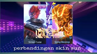 perbandingan skin Sun LUNAR FEST VS STARLIGHT mana yang lebih bagus [upl. by Fahy]