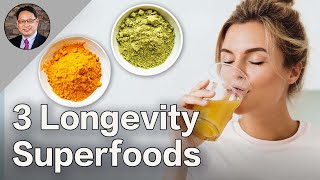 3 Longevity Superfoods Backed by Science！Feel Younger Today [upl. by Tebazile]