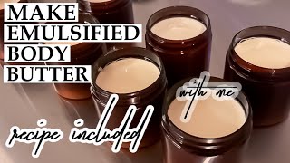 ✨Make Emulsified Body Butter  Recipe Included [upl. by Bubalo]