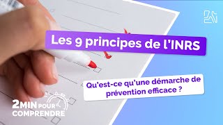 Les 9 principes généraux de lINRS [upl. by Britni65]