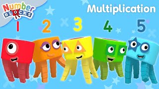 Times Tables  Multiplication for Kids Compilation  All Levels  Maths for Kids  Numberblocks [upl. by Lleirbag]