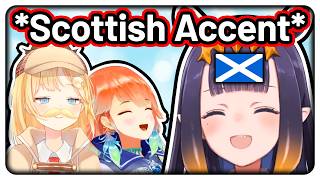 Inas sudden Scottish Accent is hilarious 【Hololive EN】 [upl. by Neelsaj]