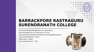 Barrackpore Rastraguru Surendranth College [upl. by Yrneh]