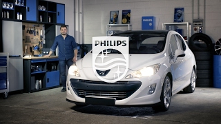 PHILIPS TUTORIAL  Cómo cambiar las lámparas de los faros de tu Peugeot 308 [upl. by Oys]