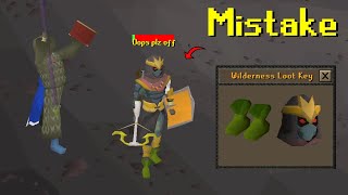 He teleported to the Wilderness with Full Masori gg BANK [upl. by Sabas545]