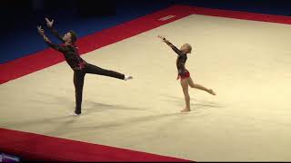 King Edmund Acro Gym  SILVER  1319 MxP  Combined  2019 British Acrobatic Championships [upl. by Eanehs]