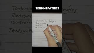 Tendinopathies Tenosynovitis Tenovaginitis Tendinosis physiotherapy [upl. by Ecirtaeb]