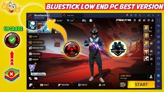 How to download Best version of BlueStacks new for Headshots  For Free Fire Low End PC Emulators [upl. by Aihsotan]