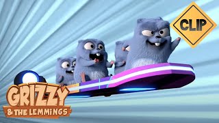 🛹Le skateboard volant des Lemmings 🐻  Grizzy amp les Lemmings [upl. by Malarkey]